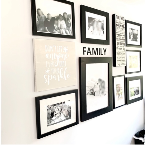 Shabby chic hand painted canvas - Picture 2 of 2